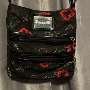 Diamonds and roses crossbody